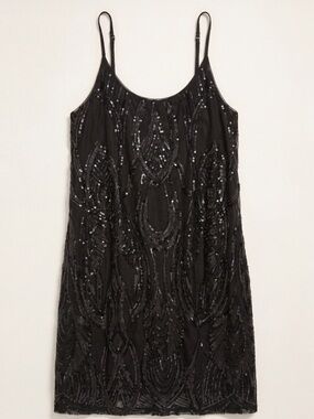 Black Sequin Cami Top with Adjustable Straps